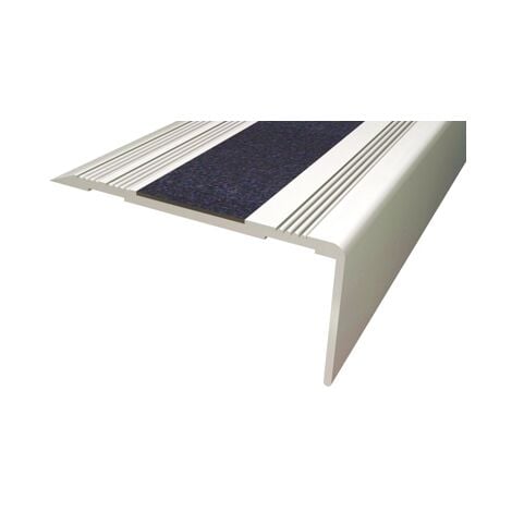 JARDIN202 - Cantonera Aluminio 50mm - Con antideslizante - Taladrado  21mm alt. 50mm anch. 1m larg. -