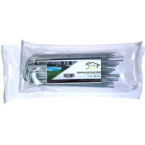 Grapas de Jardín para Cesped Artificial 20 Clavijas suelo 15