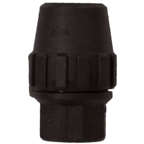 JARDIN202 - Enlace Rosca Hembra de Polietileno para Tubería de Riego por Goteo - Varias Medidas  25mm X 3/4" (Pack 5 uds)