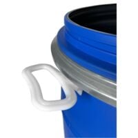 Bidón de plástico con boca ancha de 60 litros | Azul