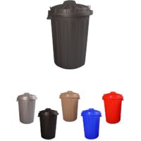 Cubo Basura Diseño Moderno de plástico con Tapadera Cubo resistente almacenaje y reciclar