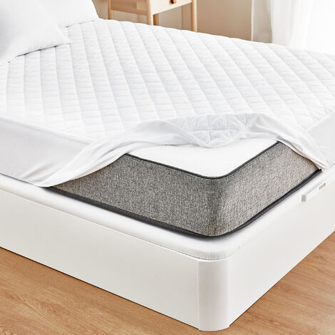 Pikolin Home Coprimaterasso in microfibra con aloe vera traspirante  90x190/200cm Pikolin Home 90x190/200cm , Cama de 90 , Bianco