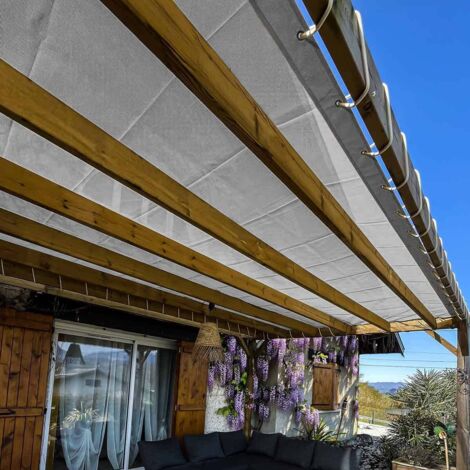 Toile Pergola Micro-Perforée 3x3 m Verte - Garantie 5 ans - MP460PR