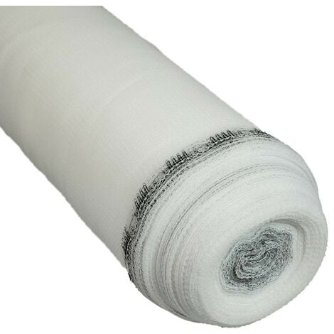 TECPLAST Filet d'échafaudage Blanc 3,07x50 m 50EC - Qualité PRO - Filet de protection d'échafaudage pour chantier - Pare-gravats