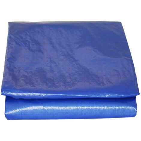 Tecplast – Bâche de piscine rectangulaire 8x14 m – Polyéthylène tressé – Couverture hivernage avec filet d'écoulement central – Résistante aux UV - PO155RG