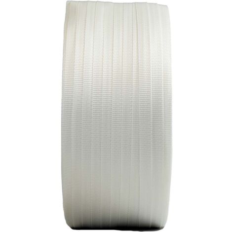 Feuillard De Cerclage Tressé Tecplast 13 Mm X 1100 M - Résistance 350 Kg - Polyester - Pour Palettes Et Colis