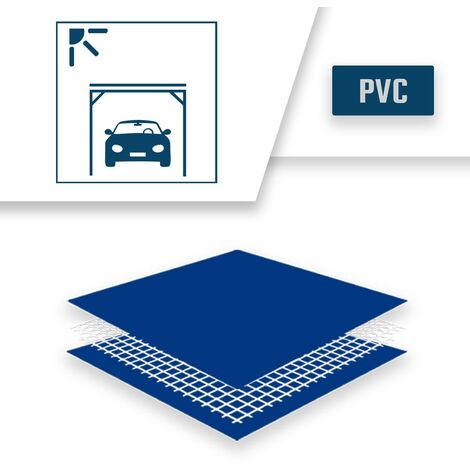 Bâche pour Carport Ivoire 3x4 m - Qualité 10 ans TECPLAST 680CP - Toile PVC  étanche pour abri de voiture - Made in France