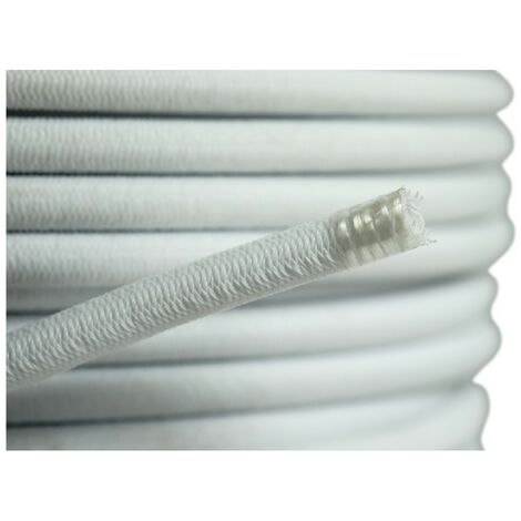 KALEMBAL Sandow élastique BLANC professionnel 9mm (Rouleau de 100 mètres) - Anti-UV - Très résistant (1/3)