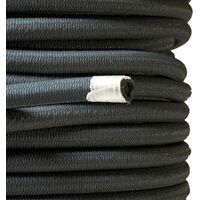 KALEMBAL Sandow élastique noir professionnel 9mm (Rouleau de 100 mètres) - Anti-UV - Très résistant