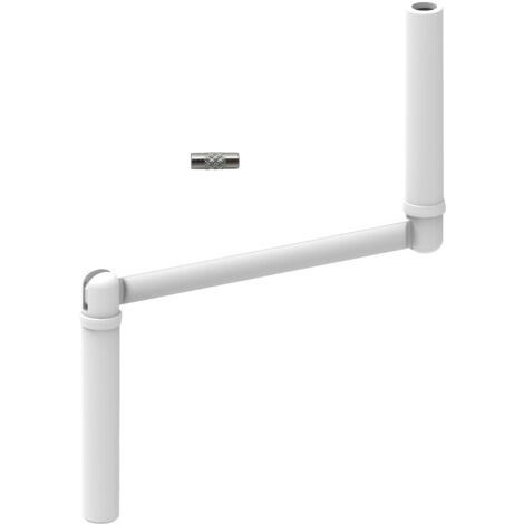 Slid'Up By Mantion – Poignée blanche pour manivelle de volet roulant Ø 12 mm – Acier laqué – Goupille d'assemblage Ø 5 mm fournie – Compatible tringles rondes