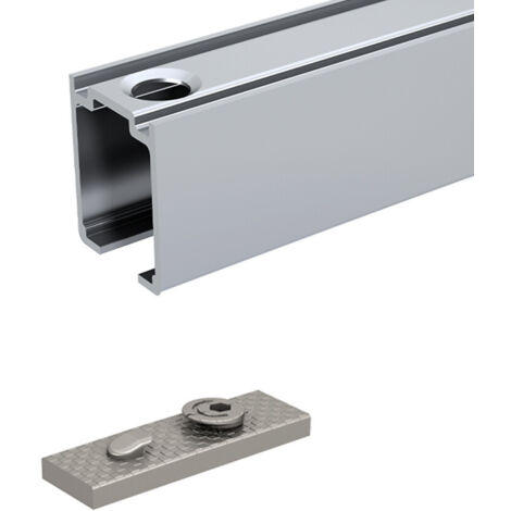 Rail aboutable en aluminium avec module de jonction pour SLID'UP 1100 - 1 m