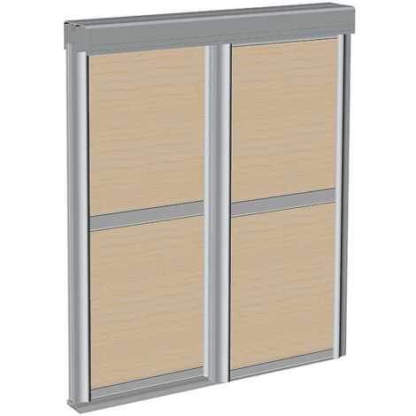 Kit profil en H SLID'UP 280 pour porte 18 mm - L 2000 mm - bronze