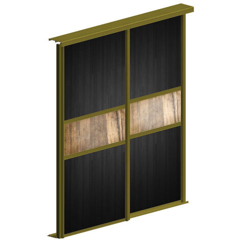 Profil en H SLID'UP 230 pour porte 19 mm - 1,8 m - bronze