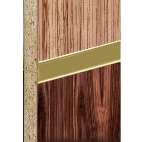 Profil en H SLID'UP 220 pour porte 18 mm - 1,8 m - or