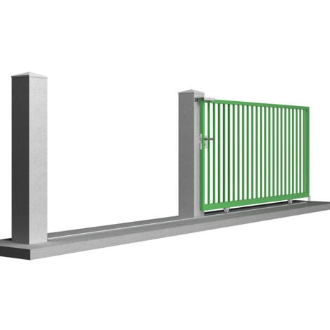 Kit coulissant avec rails 4 x 1,95 m pour portail de 4 m - 400 kg