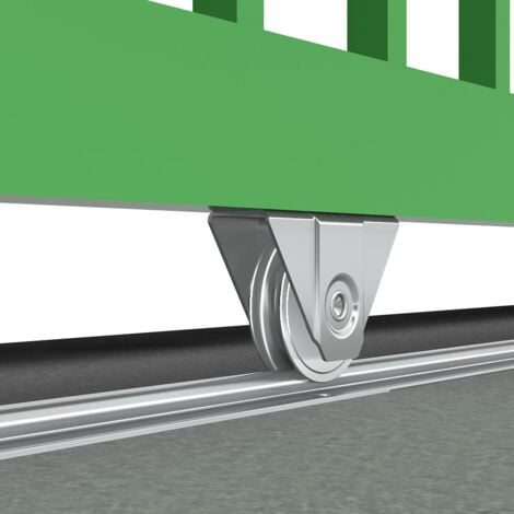 Kit coulissant avec rails 4 x 1,95 m pour portail de 4 m - 400 kg