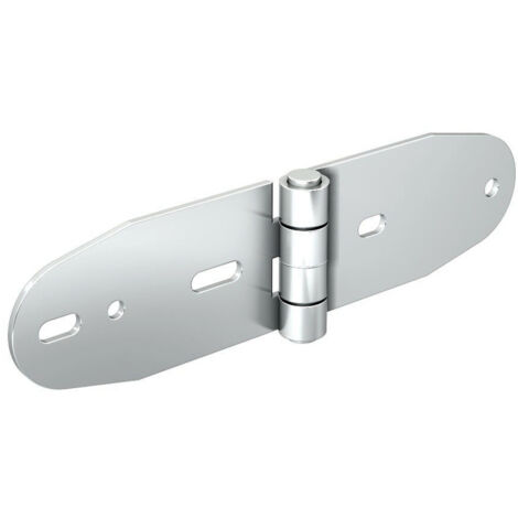Charnière en acier zingué axe de 10 mm dimension 196x50 mm (1/2)