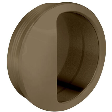 Slid'Up By Mantion – Poignée cuvette ronde 55 mm – Encastrable en plastique beige – Pour porte coulissante – Profondeur 11 mm – Garantie 5 ans
