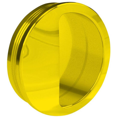 Poignée cuvette ronde diamètre 55 mm - plastique or