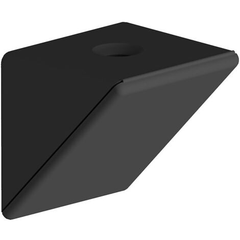 Slid'Up By Mantion – Taquet d'assemblage simple noir – Lot de 12 pièces – Pour assemblage de meubles et étagères – Couleur discrète pour finition élégante