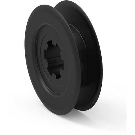 Slid'Up By Mantion – Poulie crabot Ø 80 mm pour sangle jusqu'à 15 mm – Système d'accrochage par ergot ou vis – Polystyrène choc pour rénovation