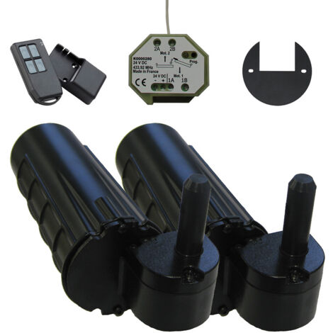 Double motorisation pour volet 1 battant gauche SLID'UP URANUS radio - gond Ø 14 mm