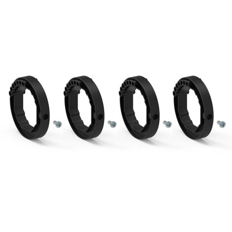 Lot de 4 bagues pour attaches verrou renforcées - tube OCTO Ø 60 mm