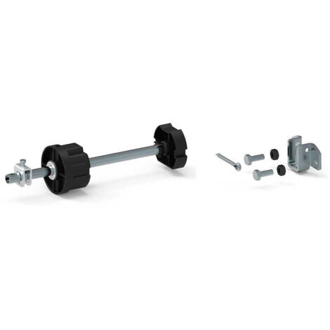 Embout d'axe réglable renforcé pour tube ZF 80 avec support