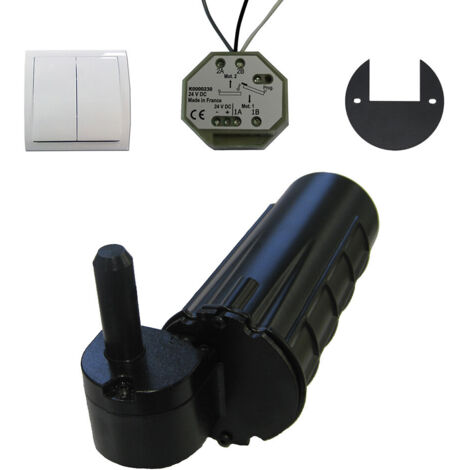 Slid'Up By Mantion – Motorisation invisible pour volet battant droit – Gond Ø 14 mm – Charge max 50 kg – Commande filaire avec interrupteur – Fabriqué en France (1/5)
