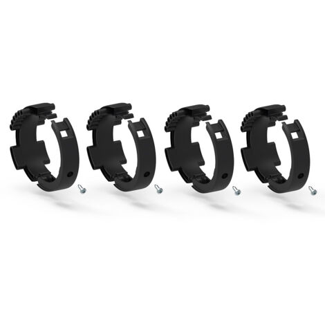 Lot de 4 bagues pour attaches verrou renforcées - tube ZF Ø 80 mm