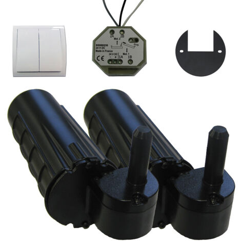 Double motorisation pour volet 1 battant gauche SLID'UP URANUS filaire - gond Ø 14 mm