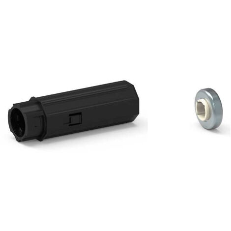 Slid'Up By Mantion – Embout d'axe escamotable pour tube octogonal 40 mm – Roulement Ø28 mm – Longueur 110 mm – Capacité 10 kg – Quantité 1