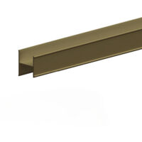 Slid'Up By Mantion – Profil en H pour porte 18 mm – Longueur 1,8 m – Couleur bronze – Assemblage panneaux facile