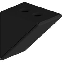 Taquet d'assemblage double noir - lot de 12 pièces