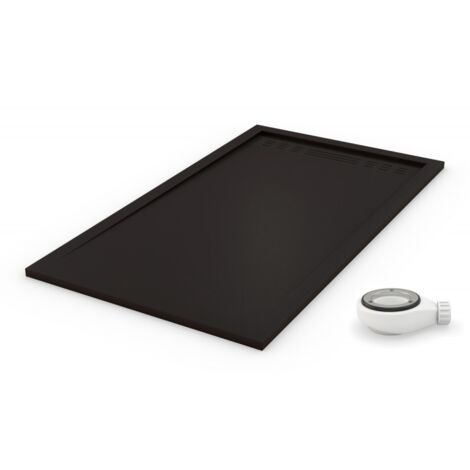 Receveur de douche extra plat PREMIUM PRO Noir Ral 9005 80X140 (1/4)