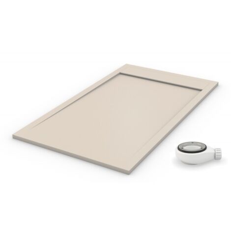 Receveur de douche extra plat PREMIUM AMBIENTE Beige clair 90x110