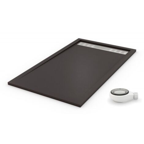 Receveur de douche extra plat PREMIUM Gris ardoise Ral 7016 100x140 (1/5)