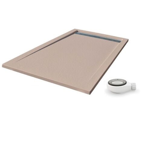 Receveur de douche extra plat PREMIUM Moka Ral 1019  70x120 (1/3)