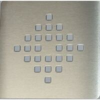 Grille de receveur de douche en Acier Inoxydable 14,3 cm x 14,3 cm