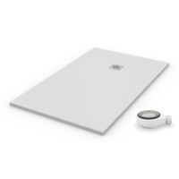 Receveur de douche extra plat QUARTZ blanc Ral 9003 90X130