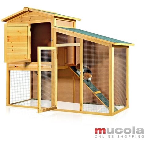 Cage Clapier Enclos Lapin Extérieur en Bois Haute Qualité pour Lapins  Petits Animaux- Modèle : 022 Mukkel 104 x 55 x 94 cm : : Animalerie
