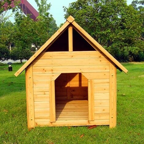 Melko Chenil niche pour chien niche pour chien en bois, 95 cm