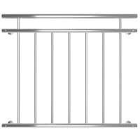 Melko – Balustrade extérieure en acier inoxydable 90 x 100 cm – Résistante aux intempéries – Design français – Garde-corps robuste pour fenêtres et balcons