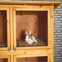 Melko Petite animalerie XXL, clapier à lapins, env. 180 x 102 x 48 cm, en bois, 3 x 2 boîtes