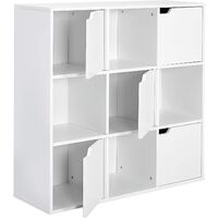 Bücherregal Bücherschrank Aufbewahrungsschrank für Arbeitszimmer Wohnzimmer Weiß