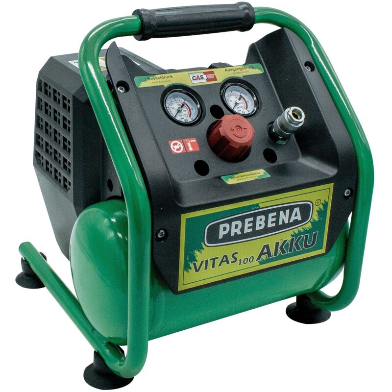 Compressore A Sfera Prebena Vitas 45 – Elettrico, Manometri Per Pressione Caldaia E Uscita, Manico Antiscivolo, Piedini In Gomma