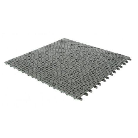 Set da 4 Piastrelle Flessibili in Plastica 55,5 x 55,5 cm da esterno, drenanti e autobloccanti