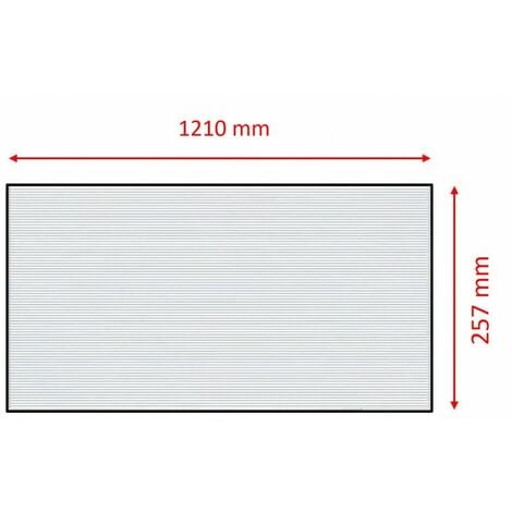 Plaque polycarbonate alvéolaire traité UV, 200 x 105 cm, épaisseur 4 mm -  Transparent : : Bricolage