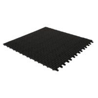 Set da 20 Piastrelle in Plastica Flessibili Drenanti 55,5 x 55,5 cm da Esterno Giardino 6,2 m2 colore:Nero