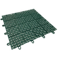 Ezooza MultiFlex – 56 Piastrelle Drenanti Flessibili per Esterni (5 m²), 30x30 cm, Plastica Riciclata, Colore: Verde